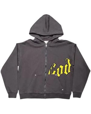 Godspeed Og Logo V2 Zip-Up Hoodie - Gray