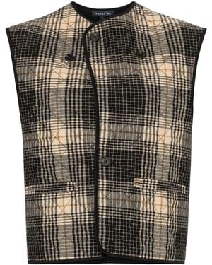 Soeur Anemone Plaid-check Gilet - Black