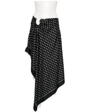 Christopher Esber Bandana Asymmetric Skirt - Black