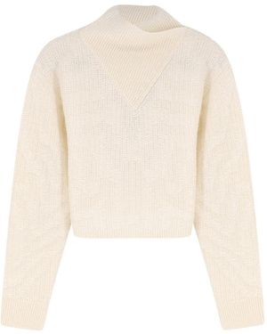 BOSS Jersey con cuello alto - Blanco