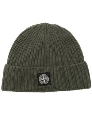 Stone Island Muts Met Logopatch - Groen