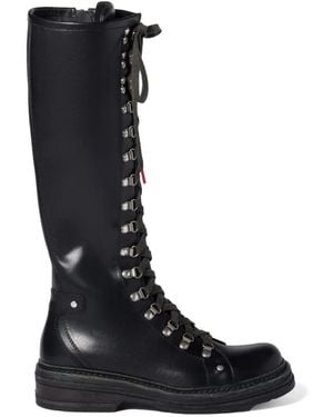 Miu Miu Leather Boots - Black
