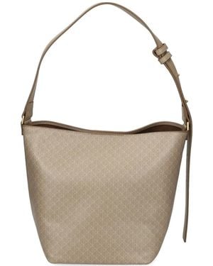 Calvin Klein All-Over Patterned Shoulder Bag - White