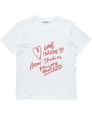 Acne Studios Graphic T-Shirt - White