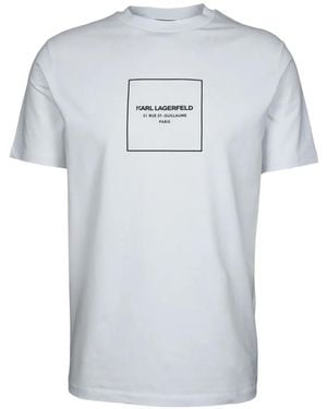 KARL LAGERFELD Logo-Print T-Shirt - Gray