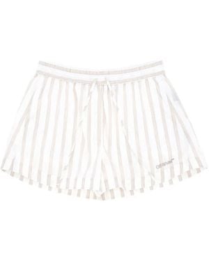Off-White c/o Virgil Abloh Striped Shorts - White