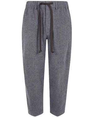 Uma Wang Drawstring Wide-Leg Pants - Gray