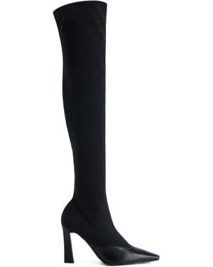 Giuseppe Zanotti Janie Square-Toe Boots - Black