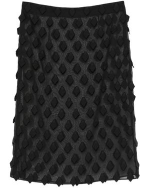 Paloma Wool Falda midi translúcida - Negro