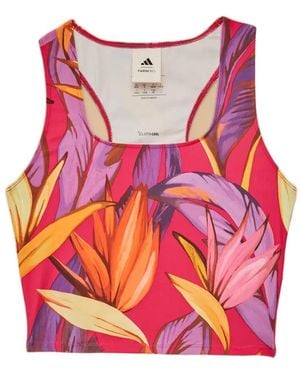 FARM Rio Floral-Print Tank Top - Pink