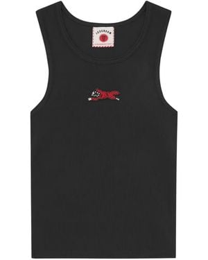 ICECREAM Beaded-Embellishment Tank Top - Black