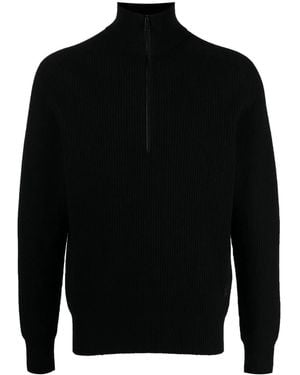Alpha Tauri Maglione Fenla A Coste - Nero