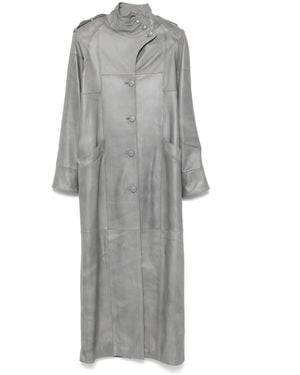 Manokhi Kylen Trench Coat - Grey