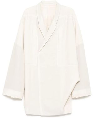 Rick Owens Oversized Arrowhead Blazer - White
