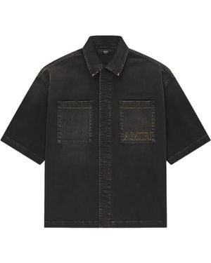 Amiri 3D Snap Hemd - Schwarz