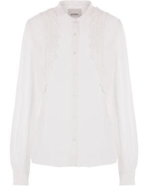 Isabel Marant Silk Embroidered Shirt - White