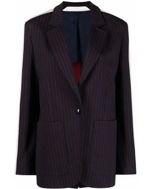 Palm Angels Single-breasted Blazer - Blue
