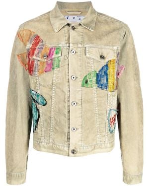 Off-White c/o Virgil Abloh Denim Jackets - Natural