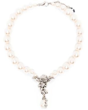 Vivienne Westwood Putti Pearl Necklace - White