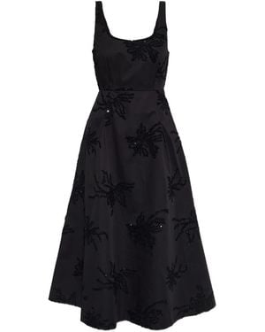 Munthe Ronia Sequin-Embellished Midi Dress - Black