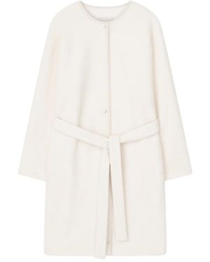 Aeron Manteau Blizzard À Taille Ceinturée - Blanc