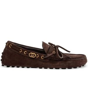 Gucci Byorn Loafers - Brown