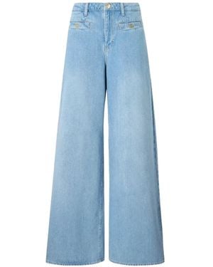 KARL LAGERFELD Wide-Leg Jeans - Blue