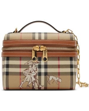 Burberry Borsa Tote Mates Mini - Marrone