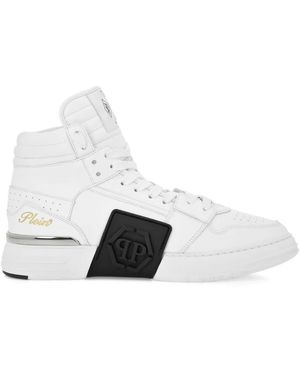 Philipp Plein Phantom Kicks High-Top Trainers - White