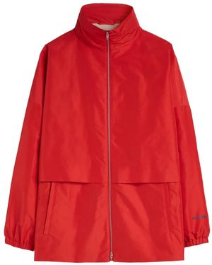 Jil Sander Logo-Detail Jacket - Red