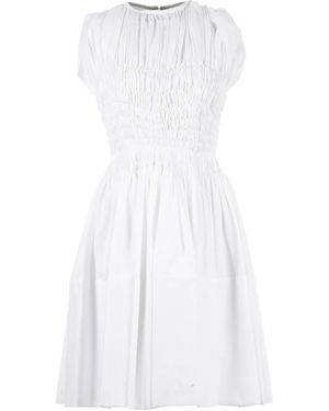 Maison Rabih Kayrouz Ruched Flared Dress - White