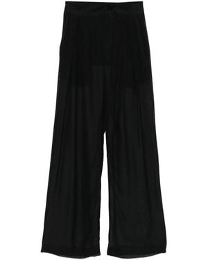Danamé Hose mit transparenter Spitze - Schwarz