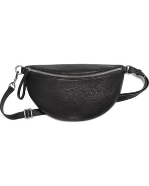 Shinola Crescent Zipped Shoulder Bag - Black