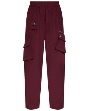 Ganni Elasticated-Waistband Jeans - Purple
