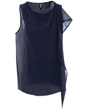 ELEH Scarf Sleeveless Top - Blue