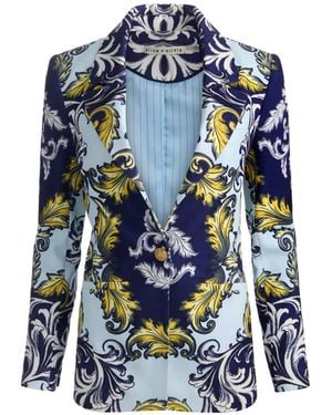 Alice + Olivia Hope Print Blazer - Blue