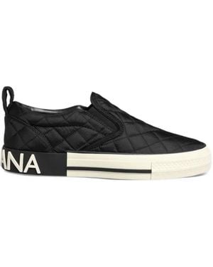 Dolce & Gabbana Gesteppte Slip-On-Sneakers - Schwarz