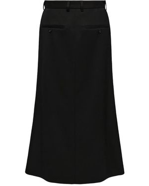 MM6 by Maison Margiela Rock aus Schurwollgemisch - Schwarz