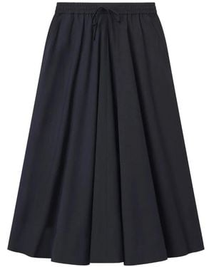 A.L.C. Remy Elasticated-Waist Midi Skirt - Blue