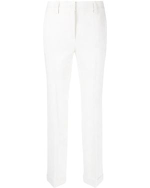 P.A.R.O.S.H. Straight Leg Tailored Pants - White