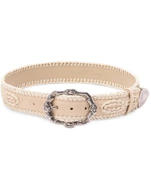 Ermanno Scervino Majarobuckle-Fastening Belt - Natural