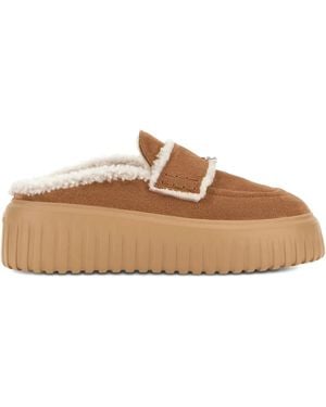 Hogan Plateau-Mules Mit H-Streifen - Braun