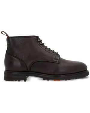 Santoni Logan Ankle Boots - Black