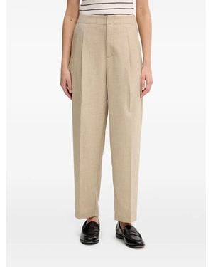 Mos Mosh Mmleysa Flair Pleated Tailored Trousers - Natural