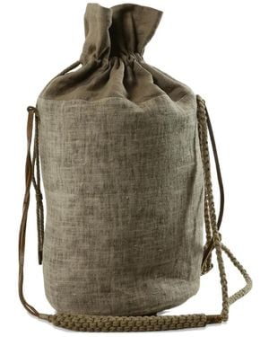 Ziggy Chen Mochila Con Cordones - Gris