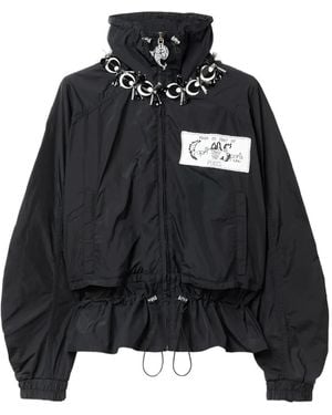 PUCCI Label-Embellished Drawstring Jacket - Black