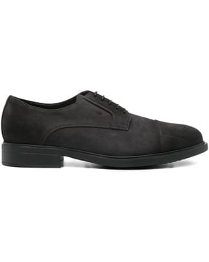 Doucal's Derby-Schuhe aus Wildleder - Schwarz