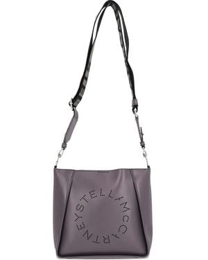 Stella McCartney Crossbodytas Met Rond Logo - Paars