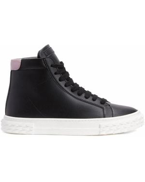 Giuseppe Zanotti High-Top-Sneakers Mit Schnürung - Schwarz