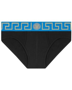 Versace Bragas con motivo Medusa en la cintura - Azul
